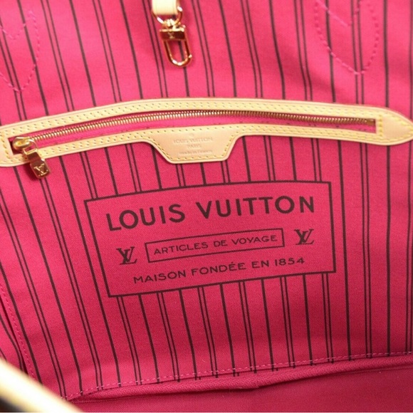 Authentic Louis Vuitton neverfull MM pivone NEW - Picture 2 of 11